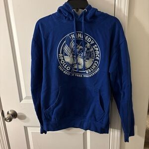 Kennedy Space Center Apollo 11 10 Year Anniversary Blue Hoodie